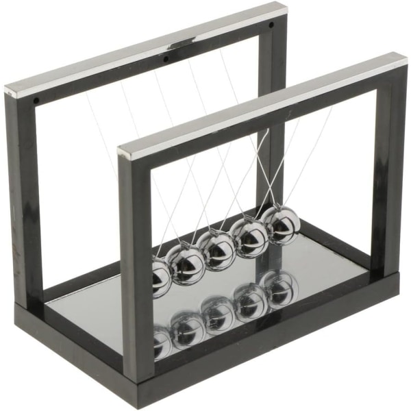 Kreativt display Newton Pendulum Ball 001 lille sort