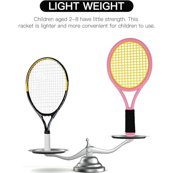 Tennisracket for barn med väska, badmintonbollar för barn (över 3 år), utomhus-/inomhussportspel för småbarn