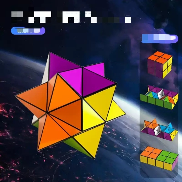 2 pedagogiska leksaker för barn Extractor Magic Cube - 【 Hoppfärg 】【 Färglåda 】 Skip color