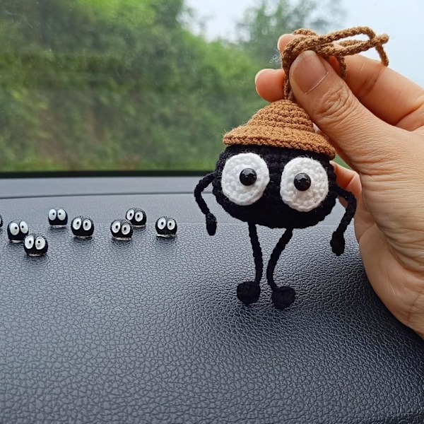 Søt Soot Sprite Elf Bilinnredning, Bilpynt Dashborddekorasjoner Morsomme Gaver til Kvinner Menn .