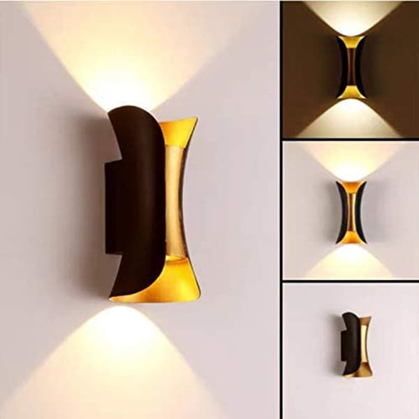 Moderne Vegglampe Utendørs Innendørs Moderne Gullfarget Vegglampe