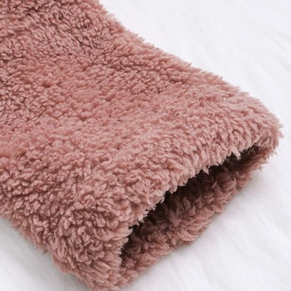 Dam rosa fleece enfärgad varm klassisk tröja /S pink S