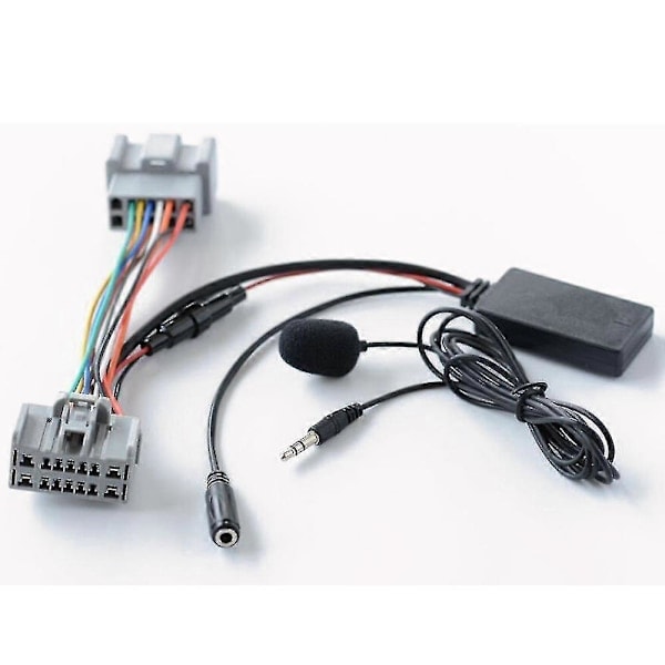 Auton Bluetooth 5.0 langaton puhelu handsfree Aux-tuloadapteri Volvo C30 S40 V40 V50 S60 S70 C70 V70 Xc70 S80 Xc90 -malleihin mikrofonilla
