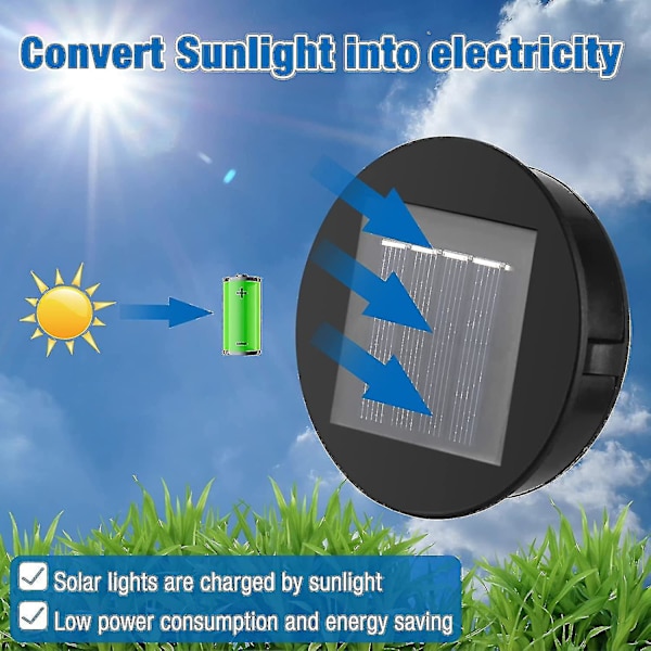 4-pack Solcellslampor Ersättning - Solpanel - Locklykta - Ersättningssolcellslampor