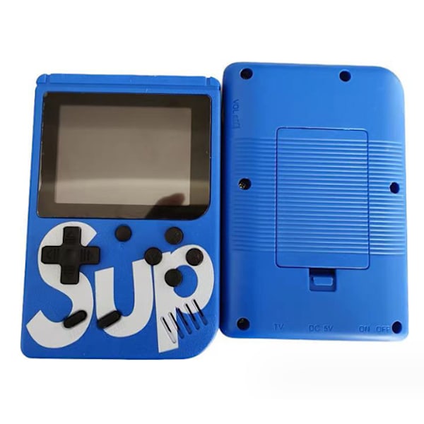 Retro Handheld Spelkonsol med 400+ Klassiska Spel - 2.4\" HD-Skärm Bärbar Spelkonsol Stöder TV-Skärmutgång (Blå) blue