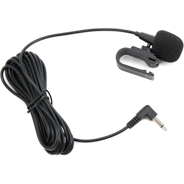 Ulkoinen auton mikrofoni 3,5/2,5 mm liittimellä, kannettava liima auton DVD-stereosoittimille ja Bluetoothille, 3 metrin kaapeli, Plug and Play