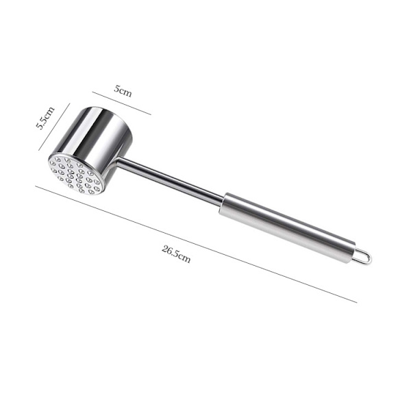 Köttmörare i rostfritt stål, 5 × 5,5 × 26,5 cm, Silver
