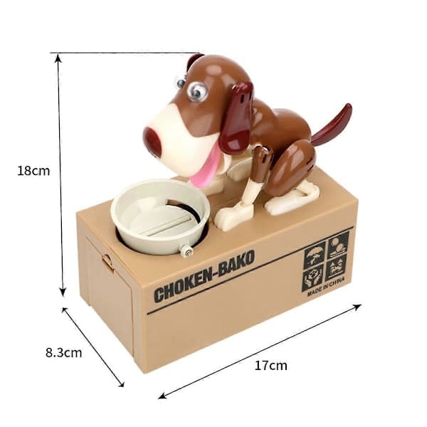 Robot Hund Stjeler Barnas Mynt Sparegris Plast Barn Gave