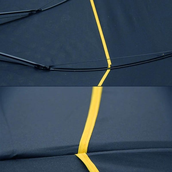 Vindafvisende paraply, 130 cm - Blå