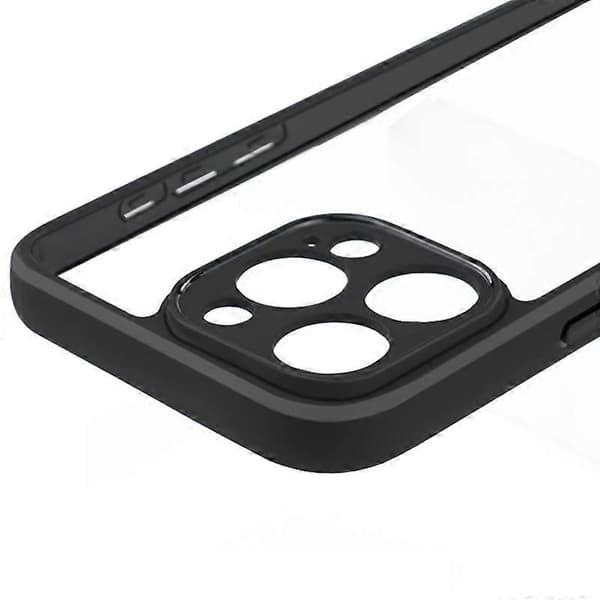 For iPhone 15 Pro Max Deksel Slim-Fit TPU+PC Klar Beskyttelse Støvtett Telefon Shell