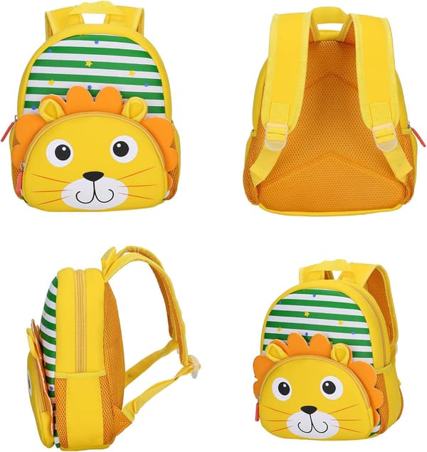 Kindergarten Ryggsäck Barn Kindergarten Ryggsäck Små Skolväskor Cartoon Animals A-león