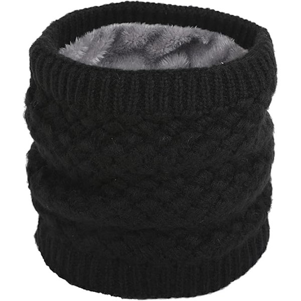 Winter Neck Warmer, Thermal Scarf Liner, Unisex Thick Knitted Round Scarf Winter Warm Neck for Men Women Sports Scarf