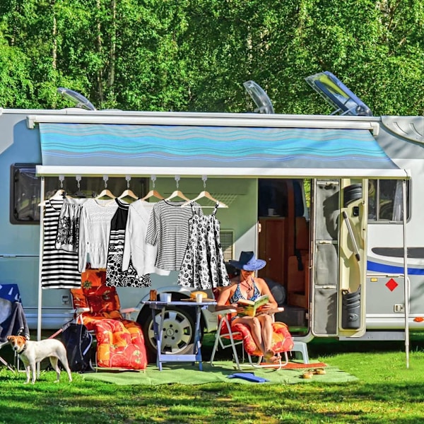 RV Markisekroge, 17 STK RV Markise Tilbehør Bøjler, Camping Markisekrog til Autocamper, Campingvogn.