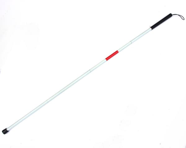 Blindkäpp, vit käpp, promenadkäpp för blinda, hopfällbar Bli