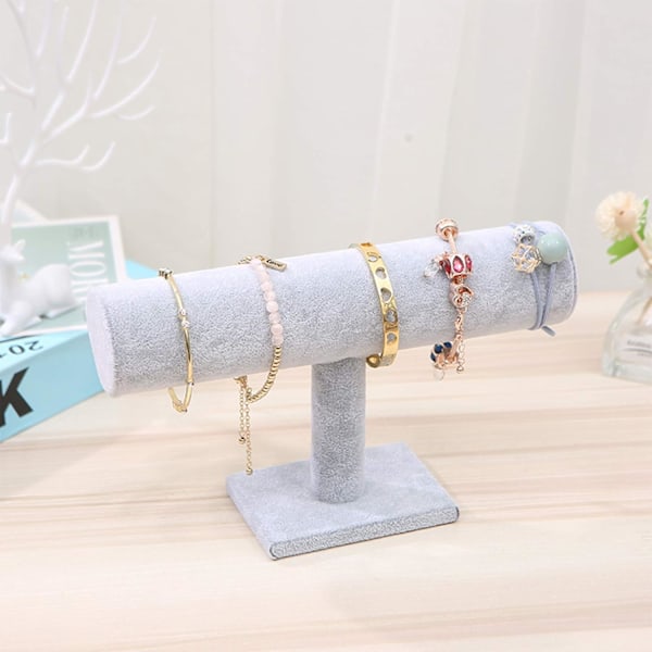 Armbandsställ, Sammet Scrunchie-organisatör, T-Bar Displayhållare, Smyckesarmbandsställ, Scrunchies.