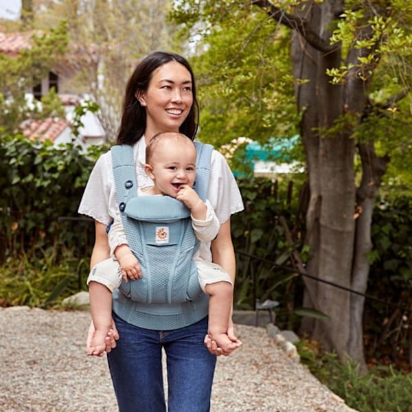 Nyfödd bärsele, användbar från födsel till 20 kg, ergonomisk hållare, 4 transportpositioner Skifferblå Slate Blue