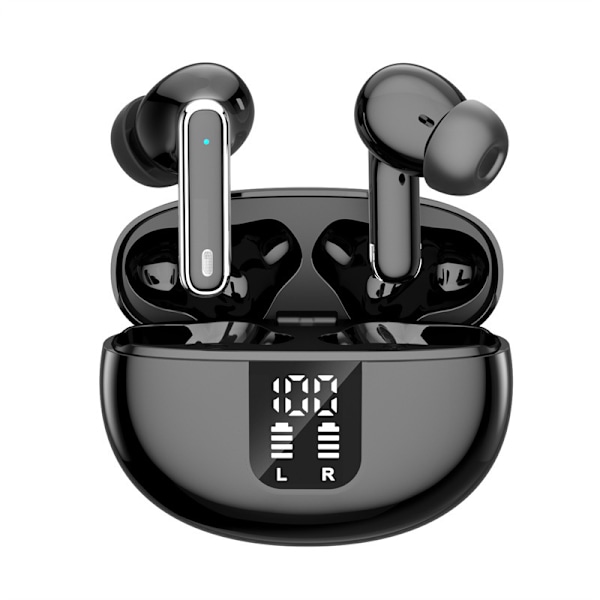 YYK-Q10 Trådløse Bluetooth Hodetelefoner - 30 Timer ANC ENC BT 5.4 Svart