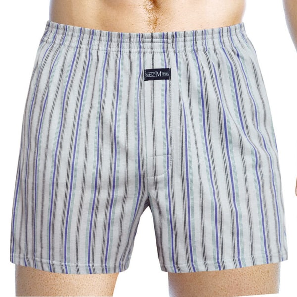 Menn's Bomullsundertøy Løse Boxer Briefs Plus Size Høy Midje Bomulls Shorts Boxer Briefs L