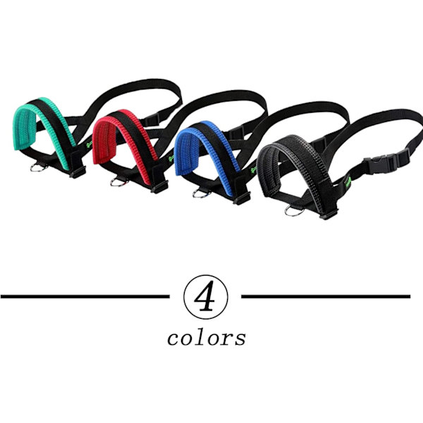 ILEPARK Nylon Muzzle for Store Hunder Forhindrer Biting, Barking og Chewing, Justerbar Bow Muzzle (L, Rød) Rojo L