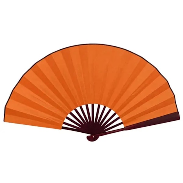 Vifte - Ensfarvet - Ekstra stor 33cm - Orange