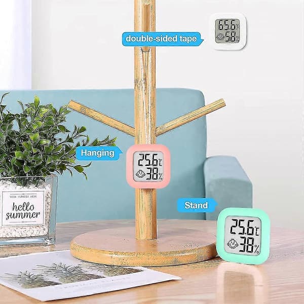 3-pack inomhustermometer, luftfuktighetsmätare digital hygrometer rumstermometer för hemmet, hög noggrannhetstemperatur