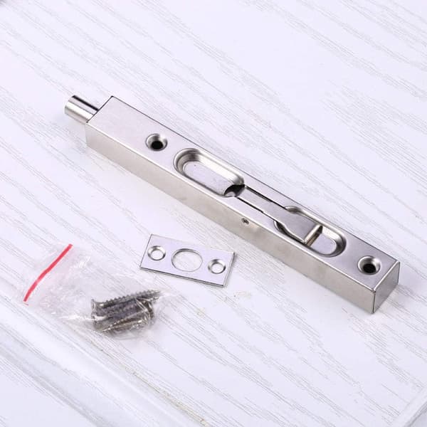 2-pack Swing Latch Guards Glidande Dörrlås - 8 tum Dolda Säkerhetsdörrar