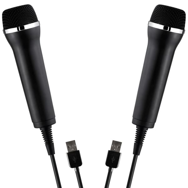 2x USB Mikrofoner Sort