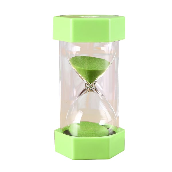 Sandtimer 3/5/10/20/30/60 minuter kökstimer barnspel leksaker, prydnader, högkvalitativ anti-fall sandtimer green 10 minutes