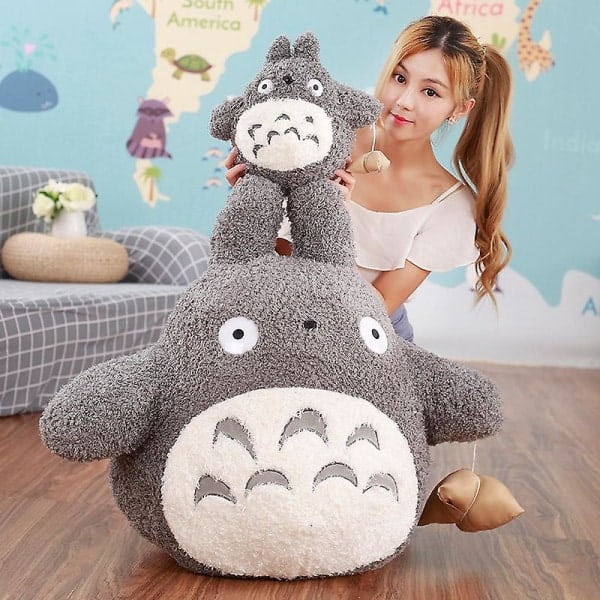 20-70cm Jätteplysch Totoro Leksaker Cartoon Tonari No Totoro Plyschkudde Härliga Stoppade Dockor för Barn Flickor Födelsedagspresenter 20cm 20cm