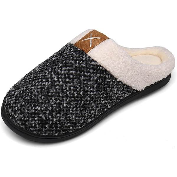 Dam & Herr Tofflor Vinter Varma Minnesskum Tofflor Inomhus Utomhus Halksäkra Tofflor White 42/43