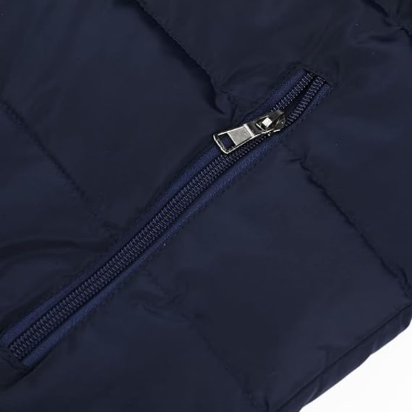 Mørkeblå ærmeløs jakke quiltet dunjakke /3XL Dark blue 3XL