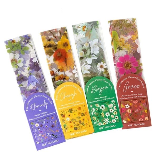PET Bogmærke Blomster til Sider Bogmærker til Læsere Retro Kreative Studerende Tilbehør B B