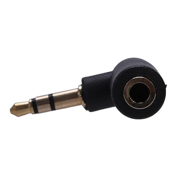 3,5 mm han til hun vinkel stereo stik adapter \"L\" form ret vinkel
