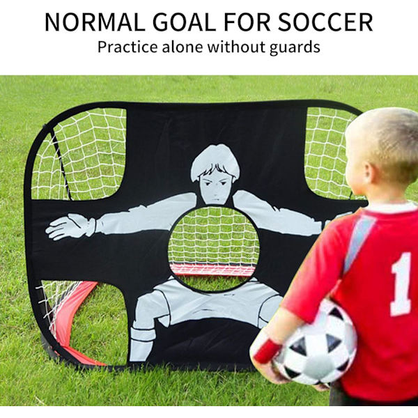 Børnefodboldmål, Foldbart og Bærbar 2 i 1 Pop Up Fodboldmål
