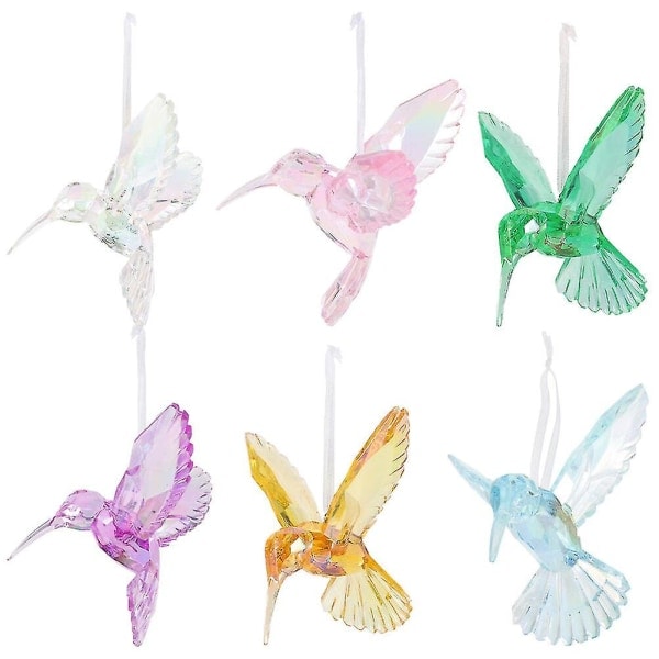 6 kpl Hummingbird-koriste Hummingbird-riipus Koristeellinen Hummingbird-koriste