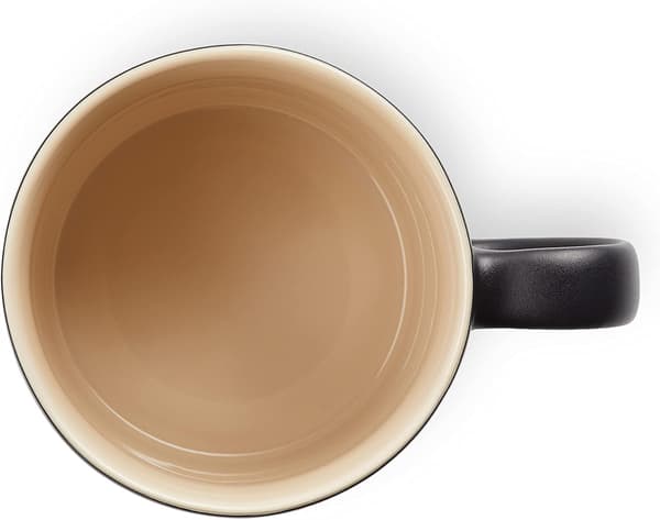 Steintøy Kaffe Kopp, 350 ml, Cerise Matte Black 350 ml