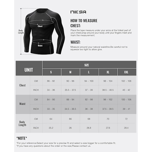 Pakke af Langærmede Løbetoppe til Mænd, Base Layer Kompressions Top T-Shirts, Hurtigtørrende Fugttransporterende Gym Atletisk Træning Workout Tee Shirts L Black+black