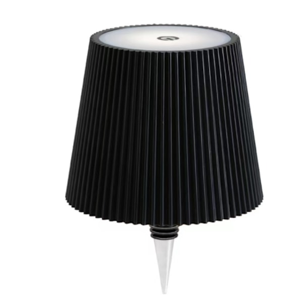 Trådløs Vinflaske Lampe 3 Farver LED Touch Lampe til Soveværelse Restaurant Bordplade Bar Atmosfære Lampe Bærbar Lampe Moderne Simpel Black Stripes