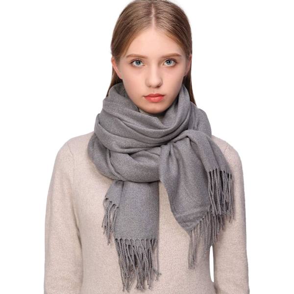 Naisten huivit Pashmina huivit ja huivit häihin Naisten talvihuivit Grey
