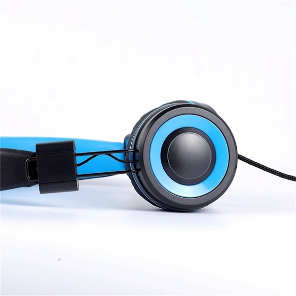 Barnhörlurar Headset Trådbundna Färgglada Portabla Surfplatta Telefon för Online-lektioner Hörlurar
