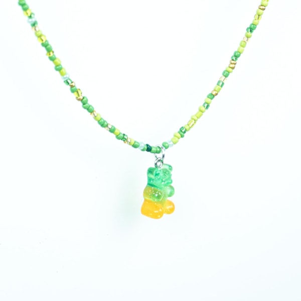 Gummy Bear Halsband | Original Kul Färgglad Fest | Original Present Födelsedag Speciella Tillfällen Verde