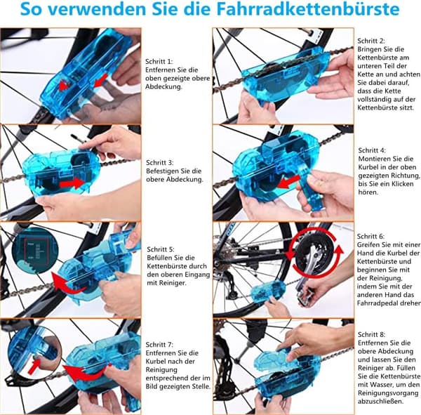 Cykelkæderenser - Vedligeholdelsesværktøj og tilbehør til mountainbikes