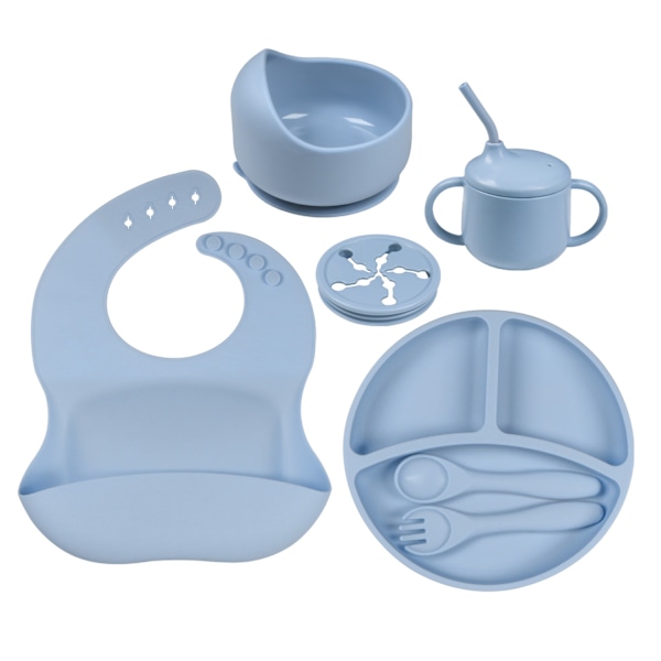 Barnservis BPA-fri Tallrikar Set Baby Silikon Set
