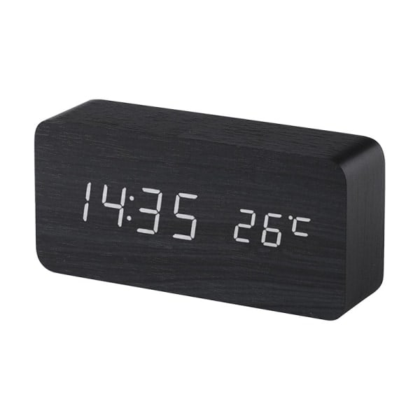 Vækkeur til soveværelse, ur, hjemmetermometer, LED