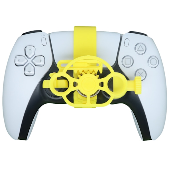 Peliohjauspyörä Mini Ohjauslisävaruste PS5-ohjaimelle, Simulaatioajon Simulaattori PS5 yellow