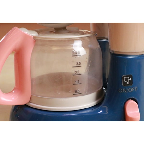 Simuleringskök leksak tvättmaskin brödrost mikrovågsugn låtsaslek kreativt barnleksaker, simuleringsbelysning Coffee machine