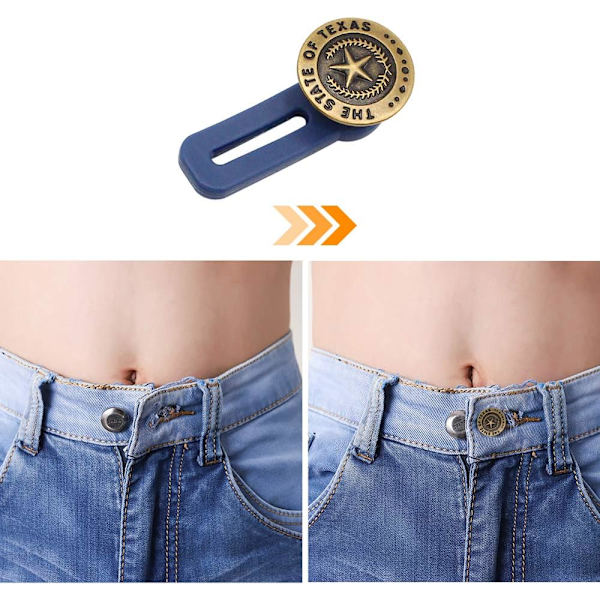 10-pak Jeans Knapholder Forlænger