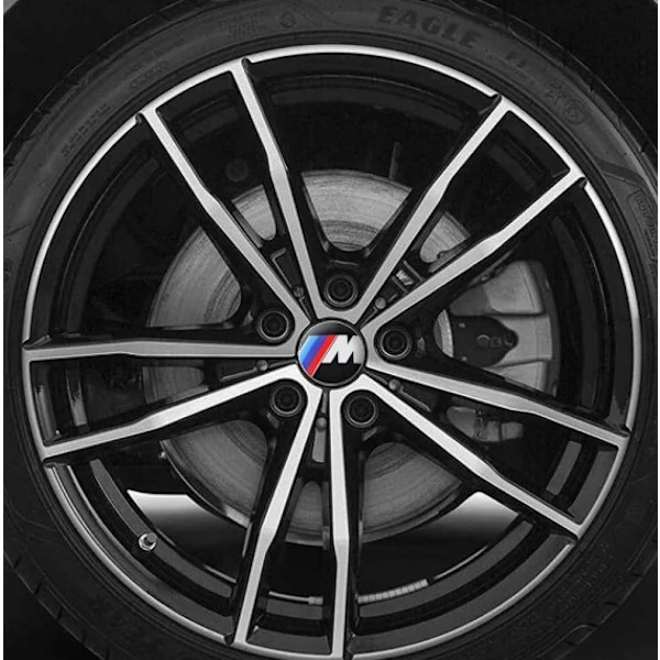 4-pack - Navkapslar/Hjulsymboler - Bil Thunder All Black 68MM