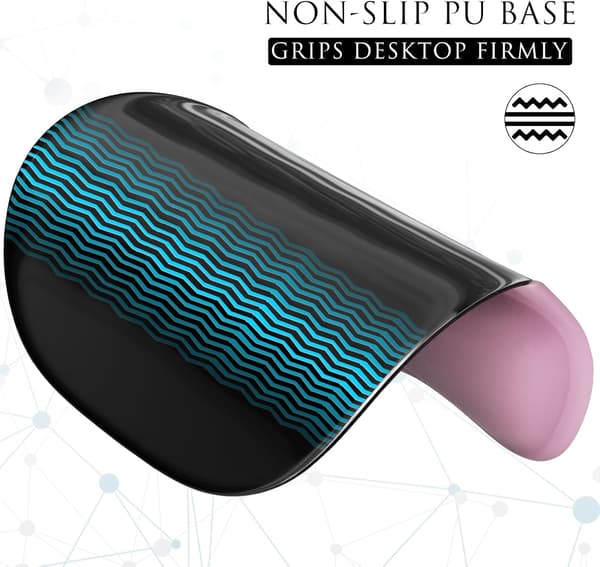 Ergonomisk musematte med håndleddstøtte i minneskum, komfortabel musematte for bærbar PC, smertelindrende håndleddstøtte Pure Pink