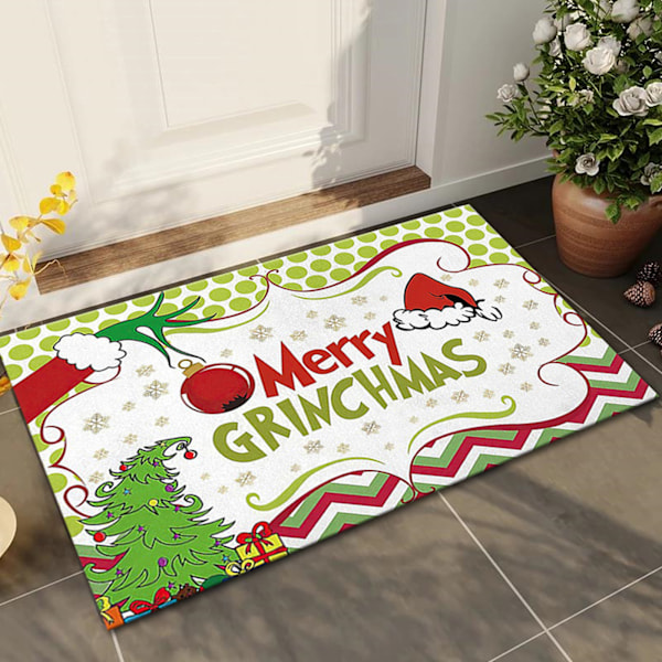 Uusi Grinch joulumatto jouluaatto koristeellinen lattiamatto Amazon jalkamatto matto C